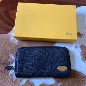 Fendi Selleria Black Wallet